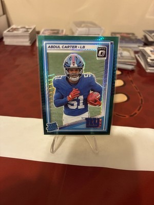 2025 Panini Donruss Optic - Rated Rookie Abdul Carter #300 Green Hyper Prizm. E9