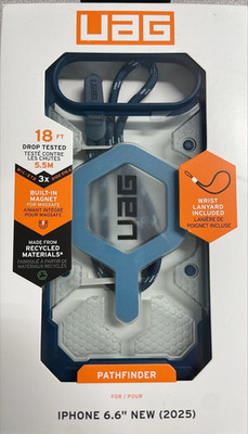 UAG Pathfinder MagSafe Case w/Paracord Lanyard - iPhone Air Blue