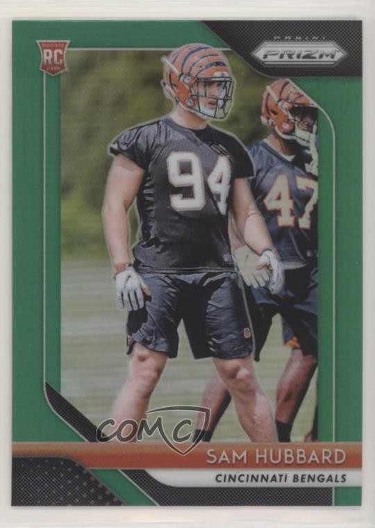 2018 Panini Prizm Rookie Green Prizm Sam Hubbard #266 0bi7