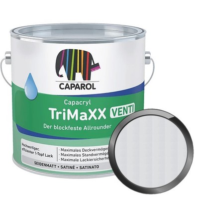 CAPAROL CAPACRYL TRIMAXX VENTI - 0.75 LTR WEISS Dispersionslack Metalllack