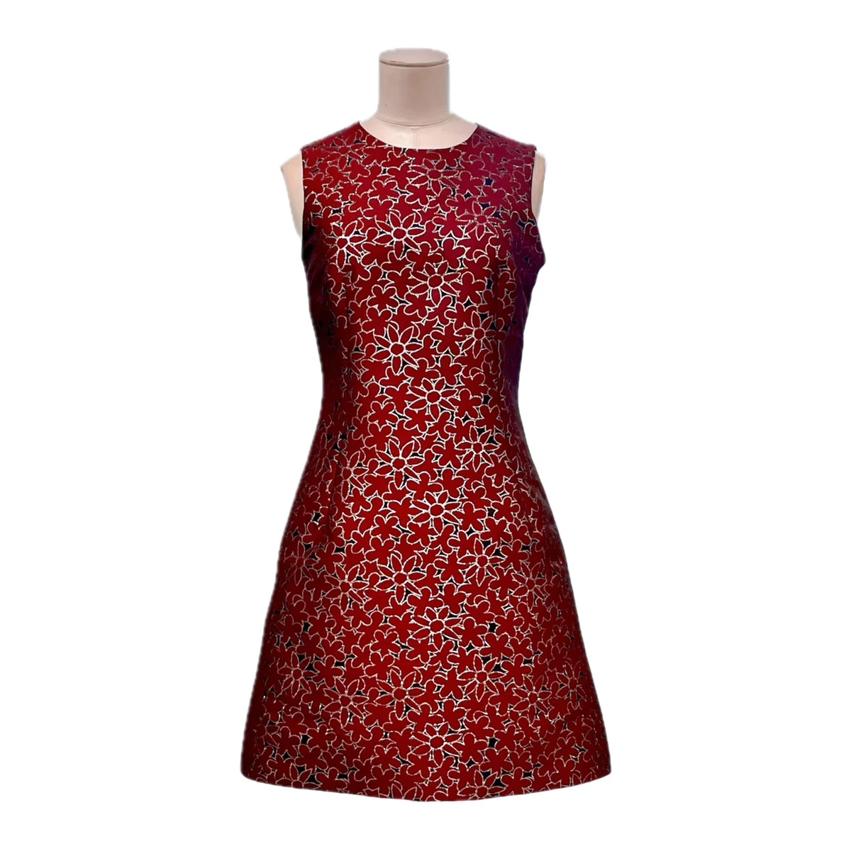 red jacquard feathered reina midi dress Hlne red floral-jacquard midi dress