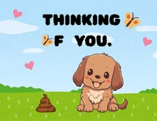 💩 “Thinking of You” Dog Poop Prank Postcard -  Sent Anonymously To Victim 🐶