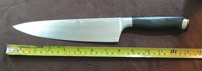 Vtg MESSERMEISTER Solingen Germany 2688-8'' Chef Knife W/ Blk Nylon Handle