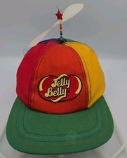 YOUTH Vintage 90s Jelly Belly Candy Propeller Hat Flat Brim - EUC