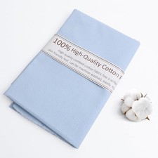 Lake Blue Cotton Fabric, Natural 100 Cotton Poplin Fabric by The Yard 59 Inc...