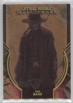 2022 Topps Star Wars Masterwork Wood 3/10 Cad Bane #BH-6 1cc7