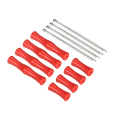 Archery Bowstring Finger Guard 1.6/0.8 Inch, 4 Pack Silicone Finger Guard, Red
