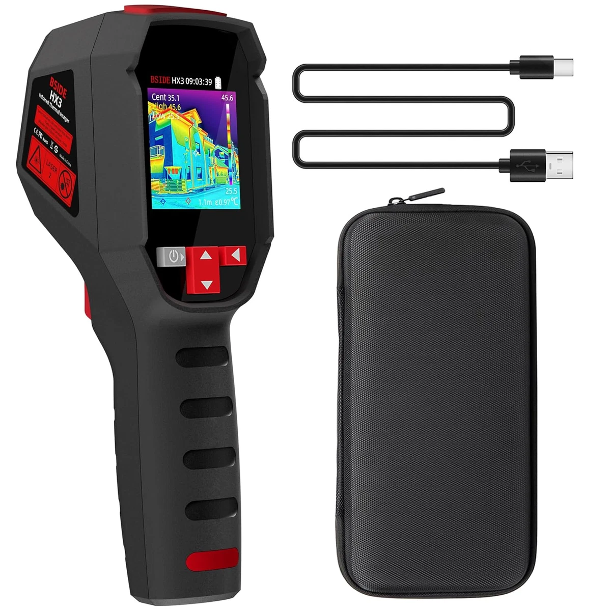 VISUALIZZATORE TERMOCAMERA A Infrarossi Portatile MLX90640 Per Termografo 305544990636 - 12