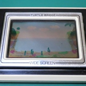 Nintendo Game & Watch Turtle Bridge TL-28 Wide Screen Tested Faded LCD Japan