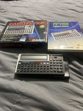 Vintage Casio FX-730P 1985 LCD BASIC pocket computer calculator