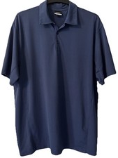 Nike Golf Dri-Fit Men's Polo Shirt Blue Short Sleeve Lightweight Athletic Sz XL