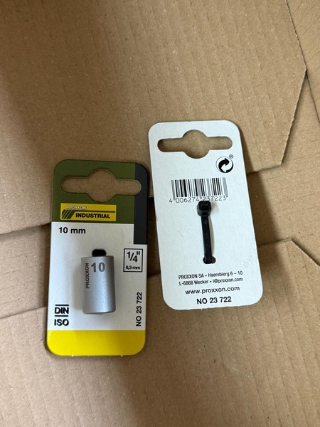 "Proxxon Industrial, 23722 SteckschlüSseleinsatz / Nuss 10Mm Antrieb 6,3Mm (1/4\")"-image