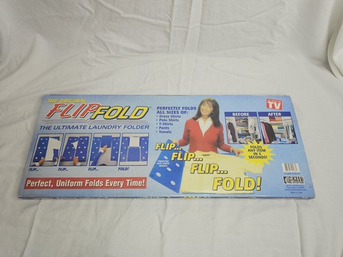 Genuine Original FLIP FOLD THE ULTIMATE CLOTHES FOLDING TOOL As Seen On Tv - Picture 2 of 4