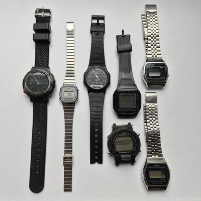 Casio Uhr Konvolut LCD ABX-50 LA670WE AQW-5 DB-36 DW-6600 B612W A155 für Bastler
