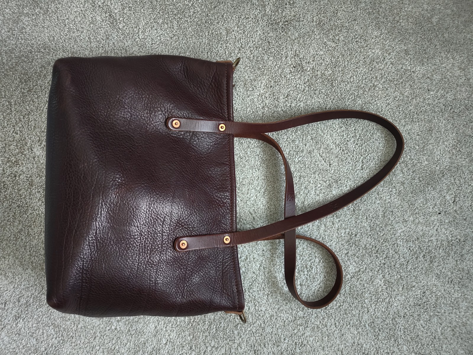 Go Forth Goods Medium Avery Tote Colour Mocha Zip… - image 6
