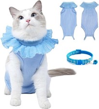 Cat Surgery Recovery Suit Breathable Surgical Recovery Shirt Abdominal Wounds A