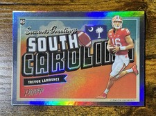 2021 Panini Prestige Trevor Lawrence Season’s Greetings Rookie Holo #SG-1 (RC)