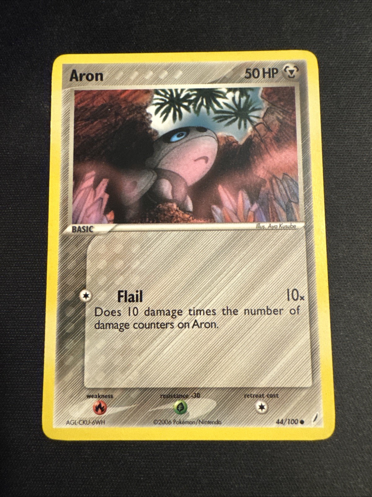 Aron 44/100 EX Crystal Guardians Pokemon TCG