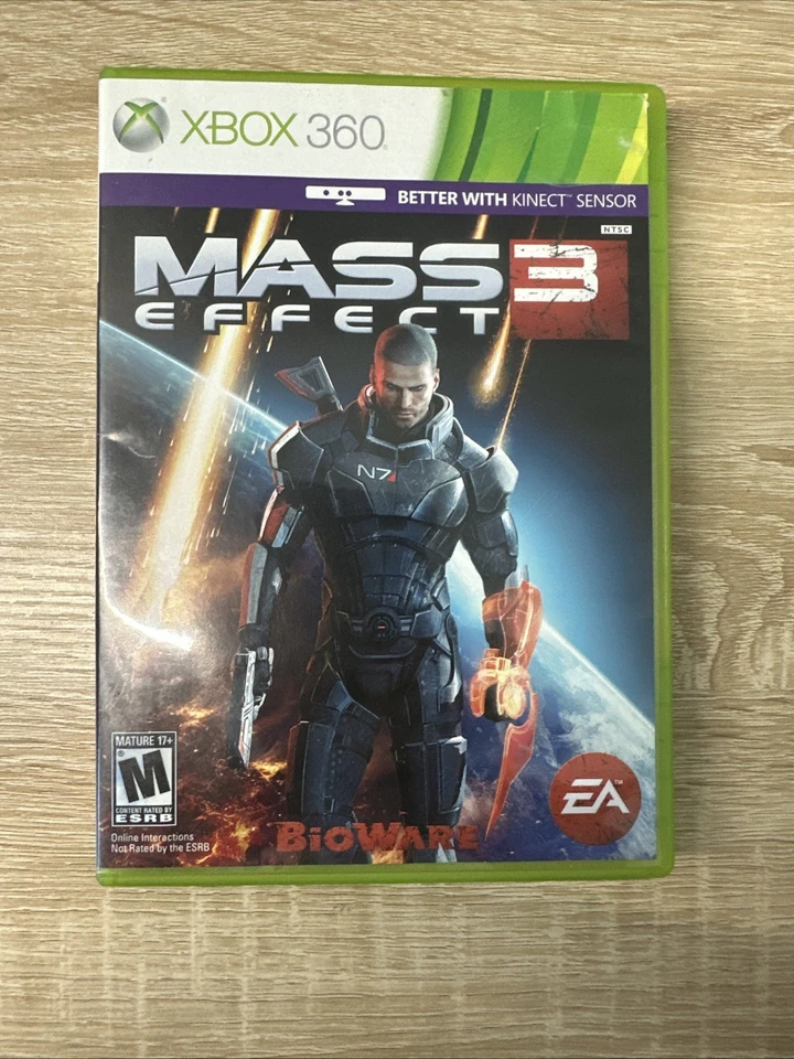 Mass Effect 3 (Microsoft Xbox 360, 2012) – Complete Case & Disc, Tested - Image 2 of 4