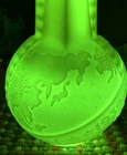 Vintage 1939 Bottle Decanter NY WORLD'S FAIR Milk Glass Uranium Globe