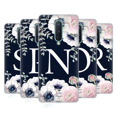 NATURE MAGICK FLORAL MONOGRAM NAVY FLOWERS 2 GEL CASE FOR GOOGLE ONEPLUS PHONES