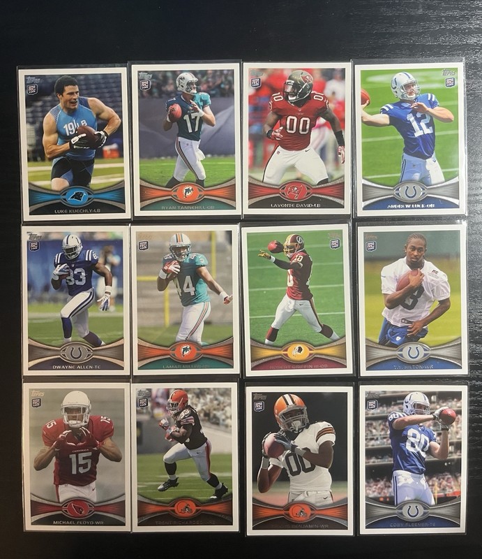 2012 Topps Rookie Card Lot, Robert Griffin III, Andrew Luck, Luke Kuechly, etc