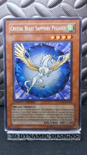 Crystal Beast Sapphire Pegasus CT04-EN002 YuGiOh Collectible Tins 2007 card