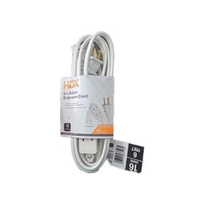 HDX 6 Ft. 16/2 Light Duty Indoor Multi-Outlet Extension Cord White