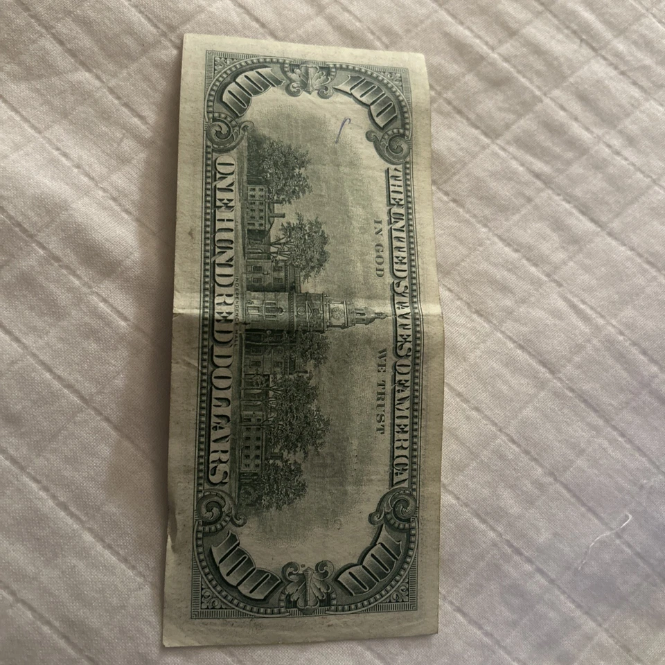 1963 A $100 Old Used U.S. Currency - Image 4 of 4