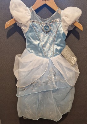Disney Store Aschenputtel Kostüm Trachtenkleid blau Kind Größe 3