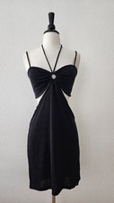 Urban Outfitters Dress New Size Large XL Black O Ring Halter Cut Out Mini Sexy