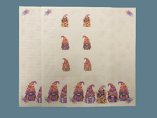 Best Friend Gnomes Stationery, 25 Sheet Letter Writing Paper & 6 Stickers Set