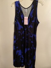 Cathy Sleeveless Dress Elastic Waist 16.5” Stretches To 19” Size 2XL