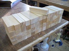 56 Pieces of Clear Northern White Cedar 1.5 X 1.5 X 6