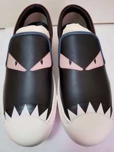 fendi monster slip on