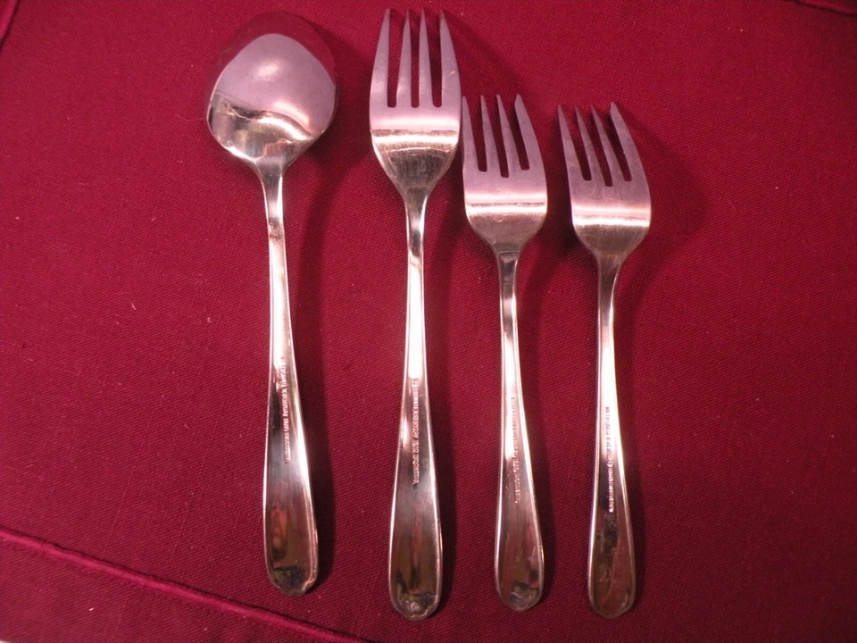 Retroneu Alton 18/10 Stainless 1 Soup Spoon 1 Dinner fork 2 Salad Forks GF2 - Image 4 of 4