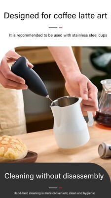 Hand Elektrischer Milchaufschäumer Kaffeeaufschäumer Ei Schläger Mini Mixer Tragbar
