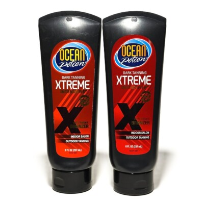 #ad 2 Pack Ocean Potion Dark Tanning Xtreme Intensifier Bronzer Indoor Outdoor 8 oz $89.97