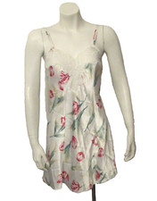 Victoria's Secret Liquid Shiny Floral Print Satin Chemise Babydoll Nightie XS