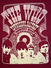 THE WHO Townsend Daltrey Entwistle Moon TOUR Shirt Adult Large Official Concert