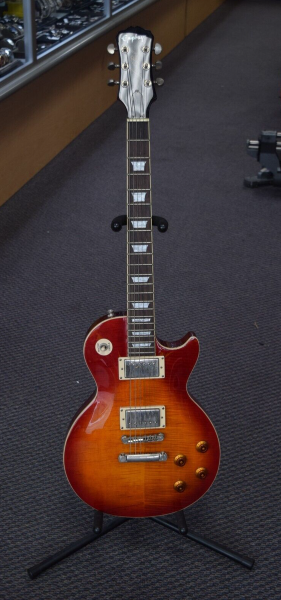 2010 Epiphone Les Paul Standard Cherry Sunburst Electric 2010 Epiphone Les Paul Standard Cherry Sunburst Electric