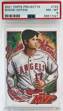 2021 Topps Project 70 Shohei Ohtani By Efdot #722 PSA 8 💎 Limited PR Low Pop