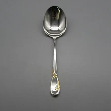 Oneida Stainless Flatware - GOLDEN CALLA LILY -  Casserole Spoon DELUXE