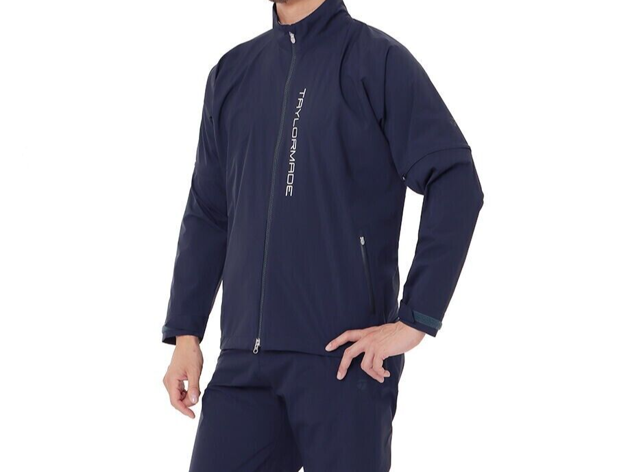 TaylorMade Men's Golf Rainwear Jacket & Pants Set TL439 Navy