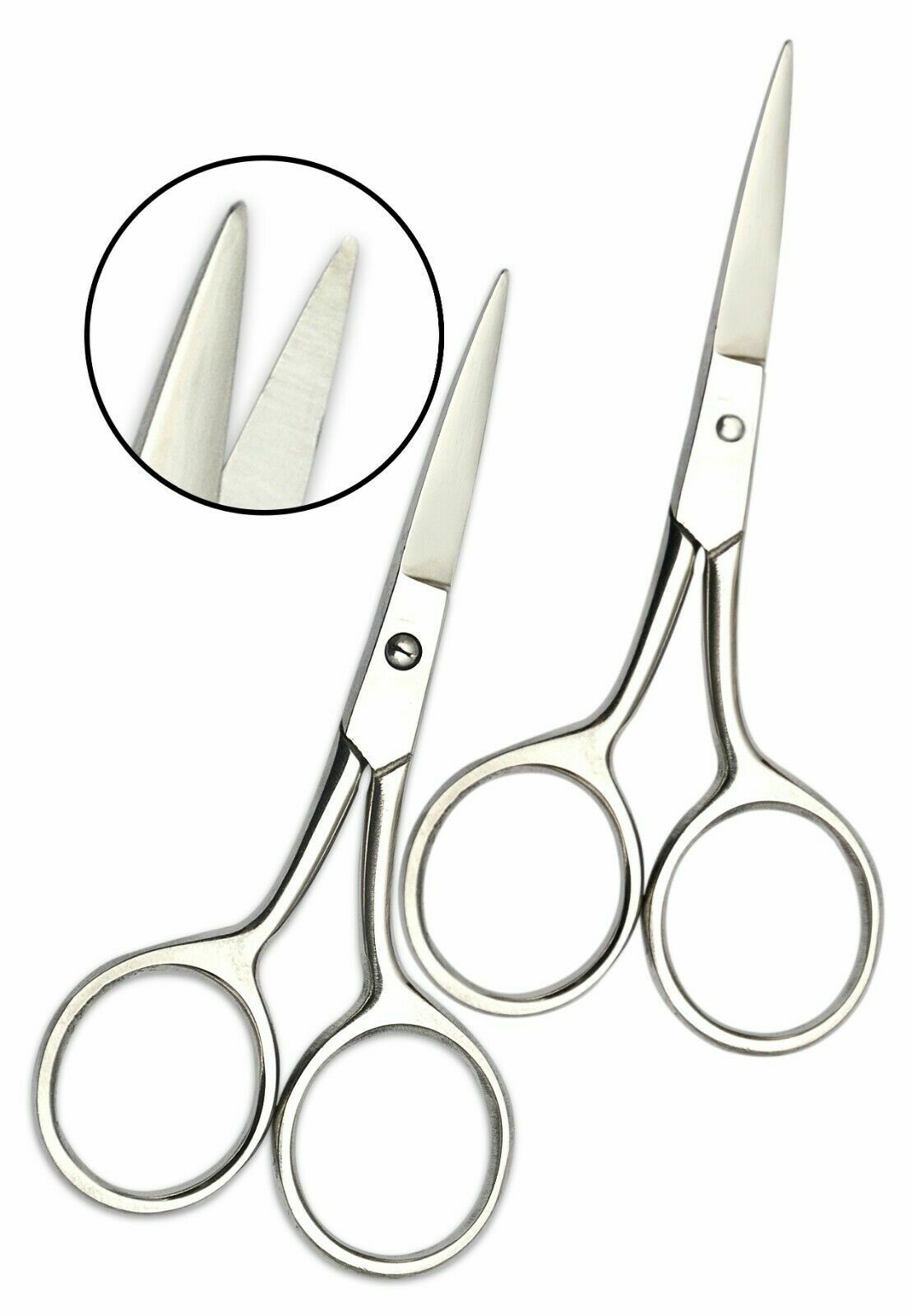 2Pcs Embroidery Scissor Sewing Knitting Silver Color Multipurpose 3.5