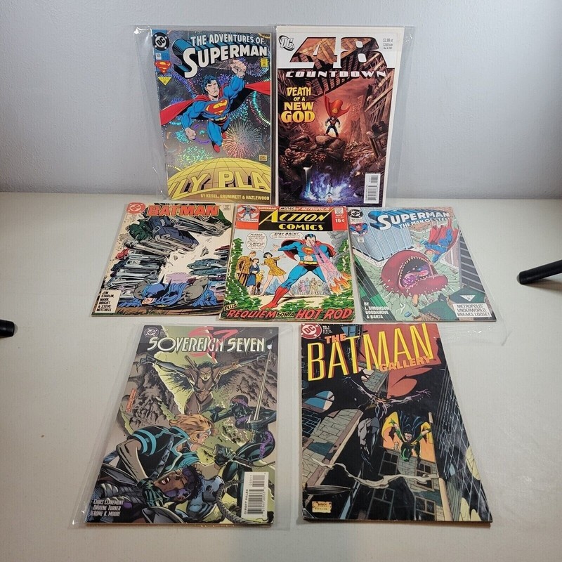 DC Comic Book Lot Superman Batman Sovereign Seven 48 Countdown Mixed Lot New Use