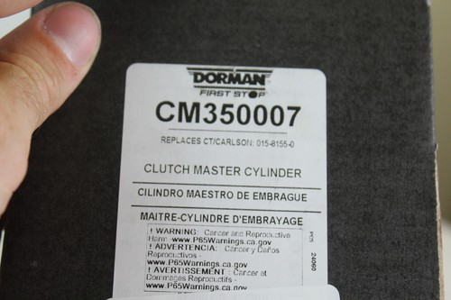 FITS 1991-1995 JEEP WRANGLER DORMAN CM35007 CLUTCH MASTER CYLINDER - Picture 5 of 5