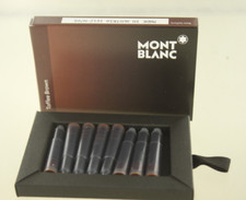 Mont Blanc Fountain Pen Refill Toffee Brown Ink Cartridges 8 in box Nr. 105189