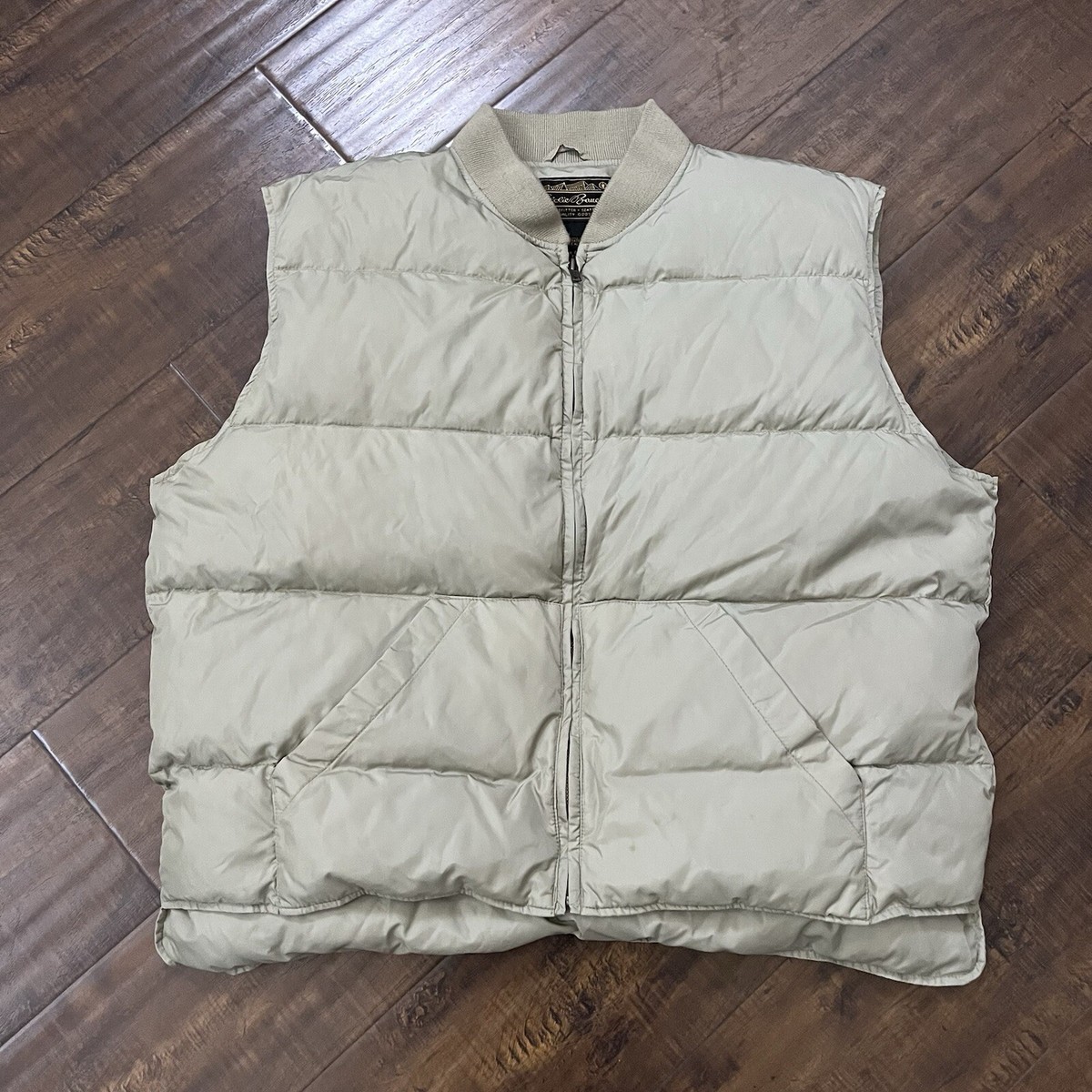 ジャケット・アウター Eddie Bauer 90s downvest Vintage 90s Eddie Bauer Full Zip Goose Down Quilted Puffer