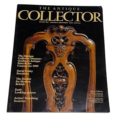 Vintage Antique Collector Magazine January 1989,Market For Modern British, RARE